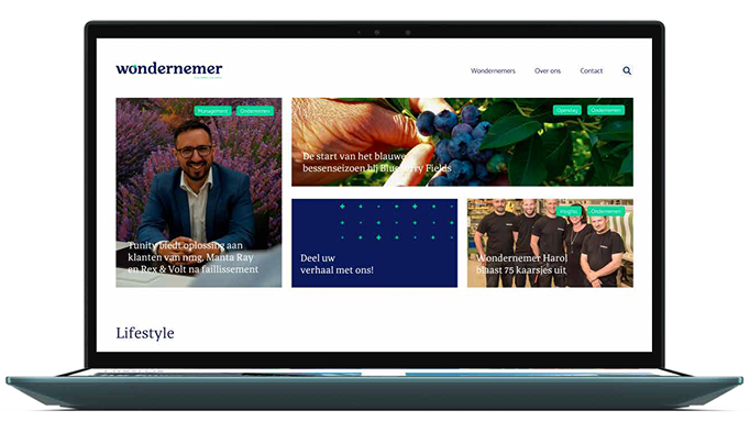 Wondernemer Laptop Screen